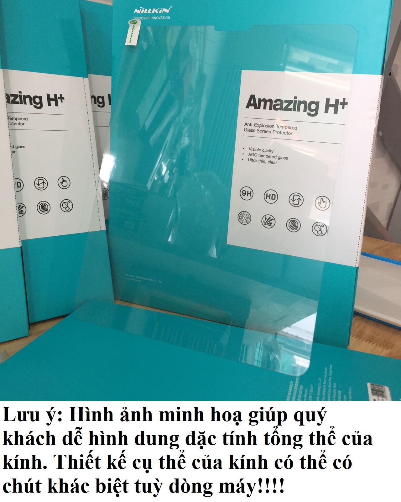 Kính cường lực bảo vệ màn hình cho  iPad Nillkin Amazing H+ - Hàng chính hãng