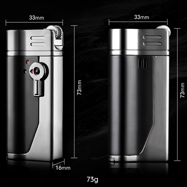 Vỏ Hộp Quẹt Bật Lửa khò 1 tia Jobon ZB-A01 Thiết Kế đẹp độc lạ tặng kèm đá và dụng cụ lọc - dùng gas cao cấp (full box) (KHÔNG XĂNG KHÔNG GAS)