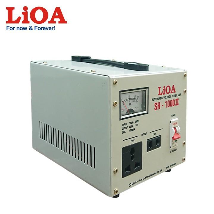 Hình ảnh ỔN ÁP LIOA SH 1000II 1KVA,BIẾN THẾ LIOA 220V XUỐNG 110V DẢI ĐIỆN 150V-250V