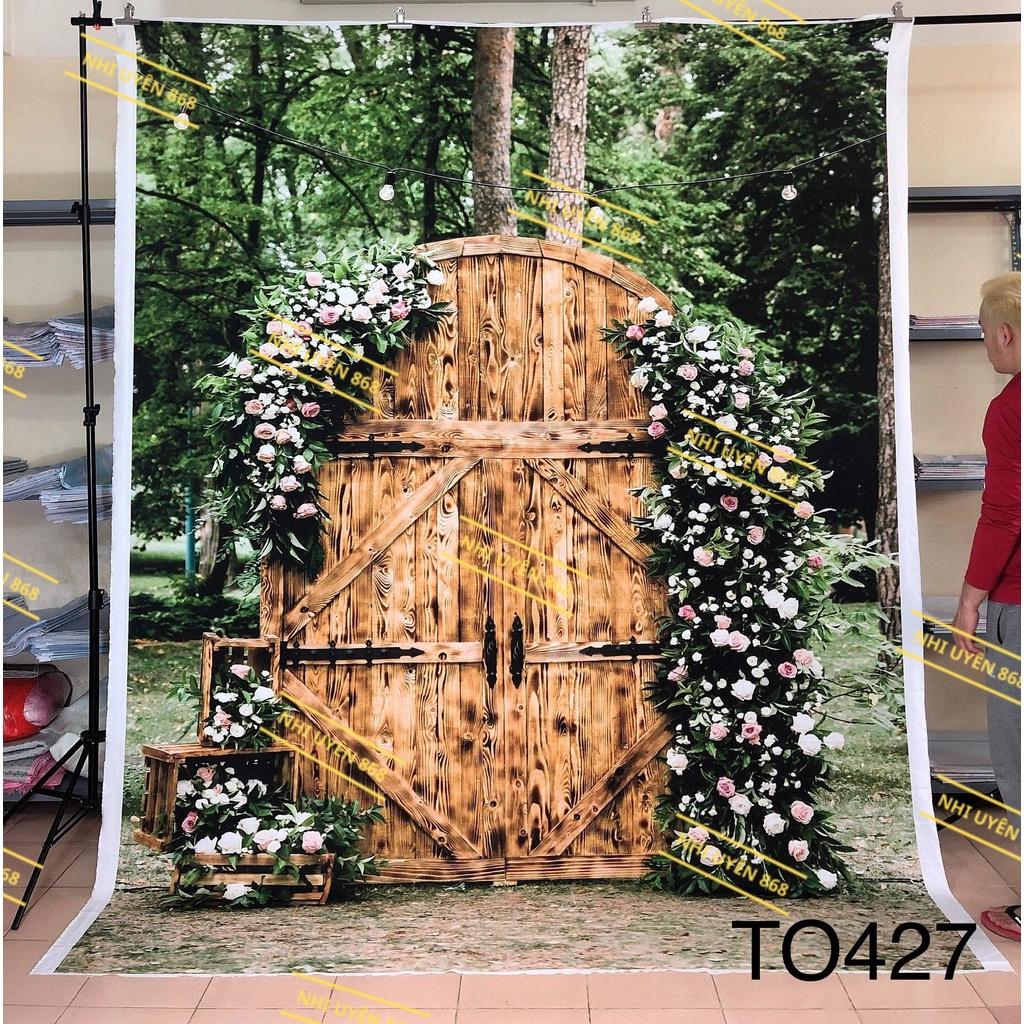 Tranh vải decor / Thảm vải chụp ảnh / Thảm vải treo tường tiệc cưới (mã TO427)