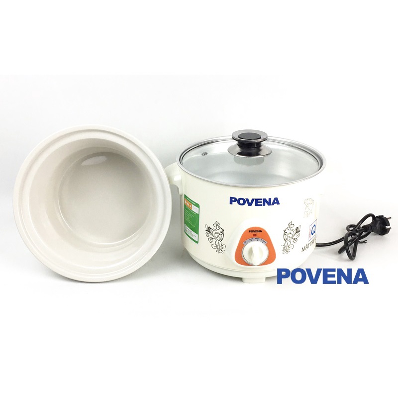 NỒI KHO CÁ POVENA PVN-25 DUNG TÍCH 2,5L, ĐA CHỨC NĂNG NẤU - Hàng chính hãng