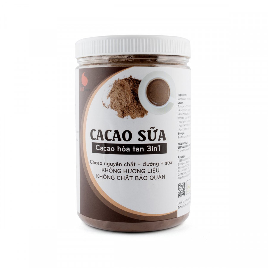 Cacao sữa 3in1 thơm ngon, tiện lợi Light Cacao - hũ 550g