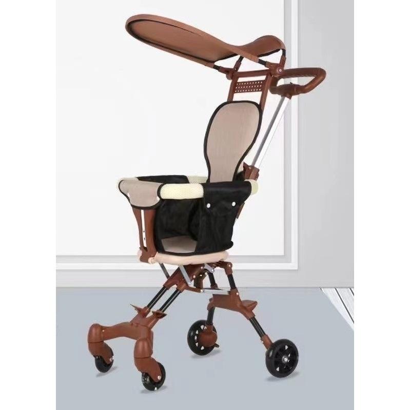 Xe Đẩy gấp gọn Màu vàng , Nâu, Xe đẩy Siêu Thị Cho bé Đảo 2 chiều tiện lợi nhiều màu sắc siêu dễ thương . TVTV