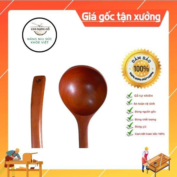 Muỗng/muôi canh cán cong gỗ nhãn tự nhiên xuất Hàn.Nhật ,Châu Âu - ĐỒ DÙNG NHÀ BẾP 68