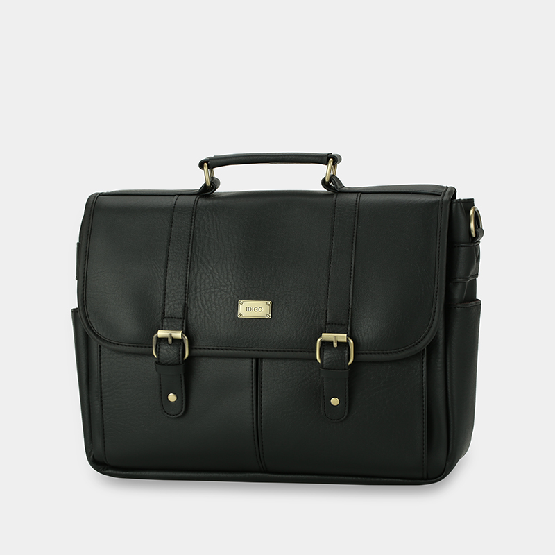 Cặp da đựng laptop đi học 14 inch IDIGO UB2 - 6021, túi xách công sở nam nữ nhiều ngăn đựng tài liệu A4