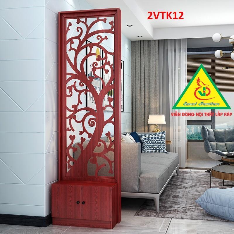 Hình ảnh Tủ kệ trang trí kiêm vách ngăn phòng khách , nhà bếp 2VTK12 - Nội thất lắp ráp Viendong Adv