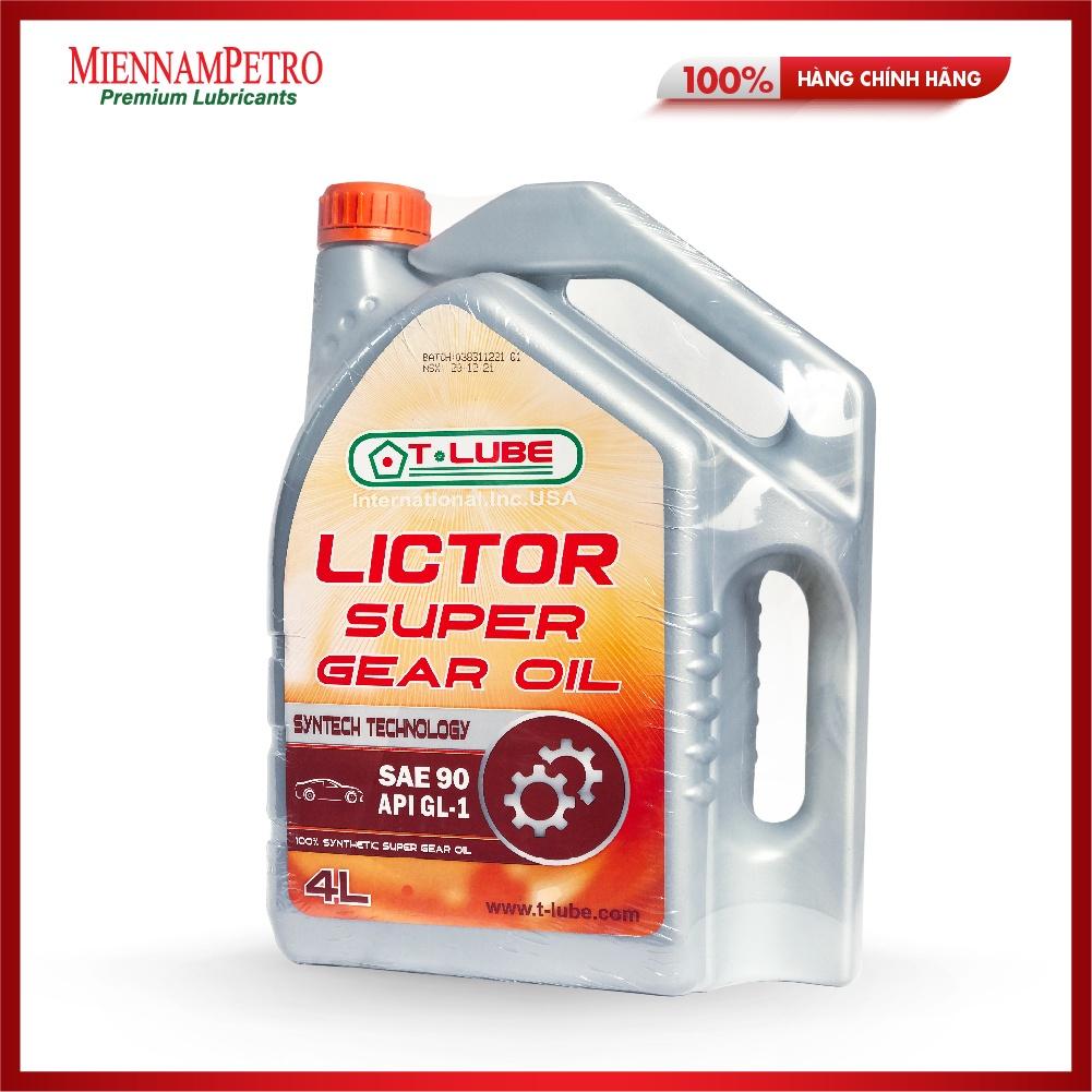 Dầu Nhớt Tlube Lictor Gear oil SAE 90 API GL-1 4L Bảo Vệ Hộp Số Các Dòng Xe Ô Tô, Xe Bán Tải