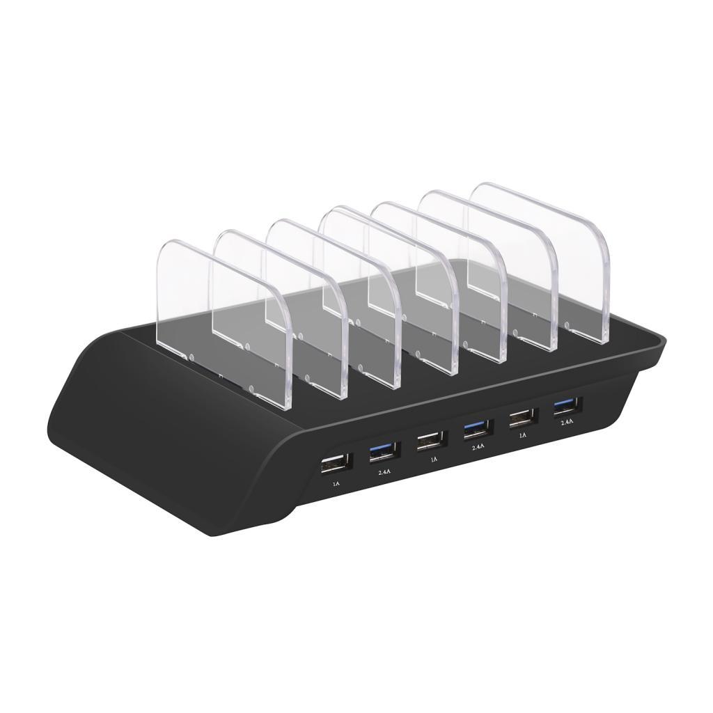 Multi Port Fast Charging USB Phone Charger Station Dock Stand US Plug
