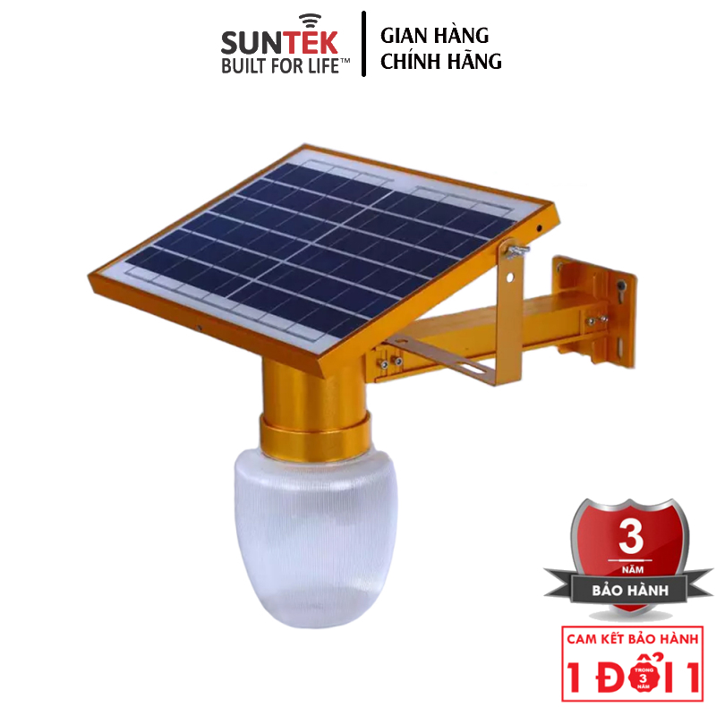 Đèn LED Sân Vườn Năng Lượng Mặt Trời SUNTEK JD-9908 Garden Solar Light 10W - Sáng 18 giờ liên tục | Tự động Bật/Tắt + Điều khiển Từ xa | Ánh sáng Trắng 6500K | Chống Nước/Sét | Tuổi thọ bóng LED 50.000 giờ - Hàng Chính Hãng | Bảo hành 3 năm 1 đổi 1