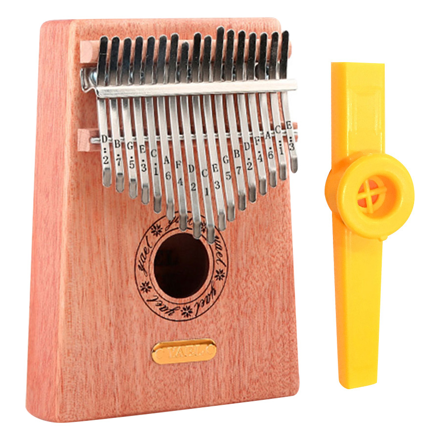 Đàn Kalimba 17 Phím Gỗ Mahogany Yael Y17M Kèm Kèn Kazoo