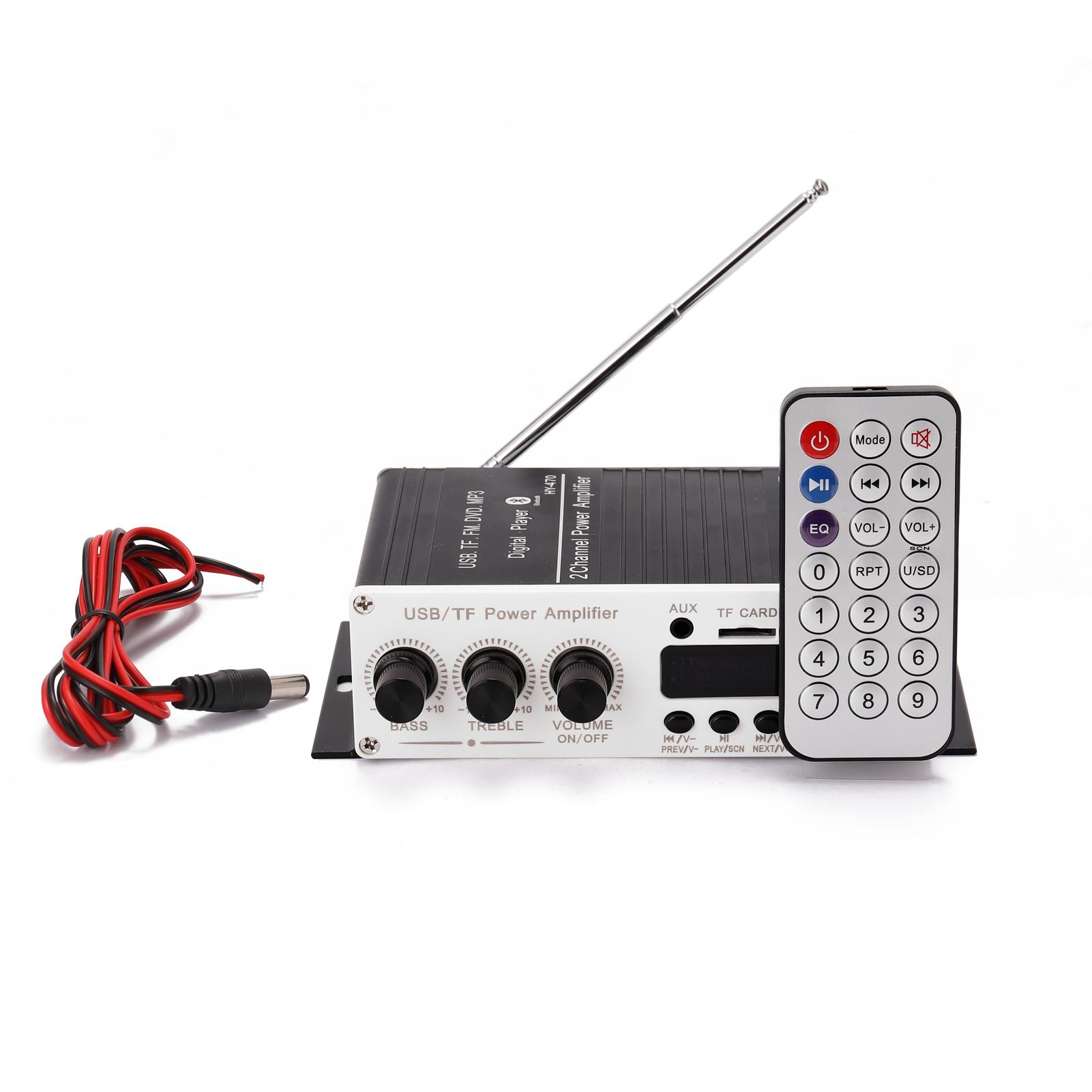 BT Motorcycle Car Computer Digital Player 2 Channel Power Amplifier FM Radio Lossless Music Power Amplifier Digital