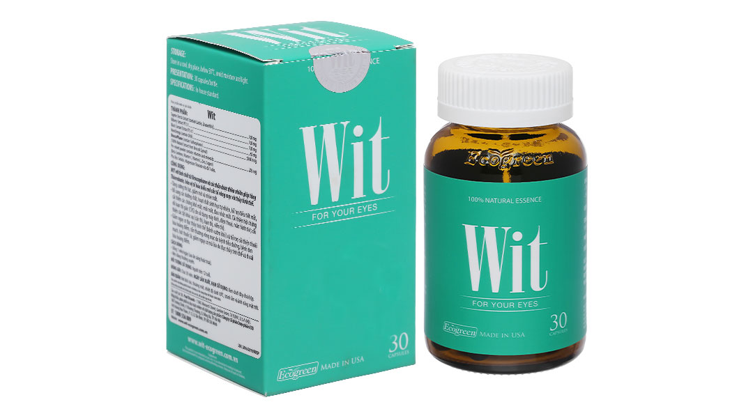 Viên uống bổ mắt WIT - Bảo vệ mắt trước ánh sáng xanh, giúp cho mắt sáng khoẻ