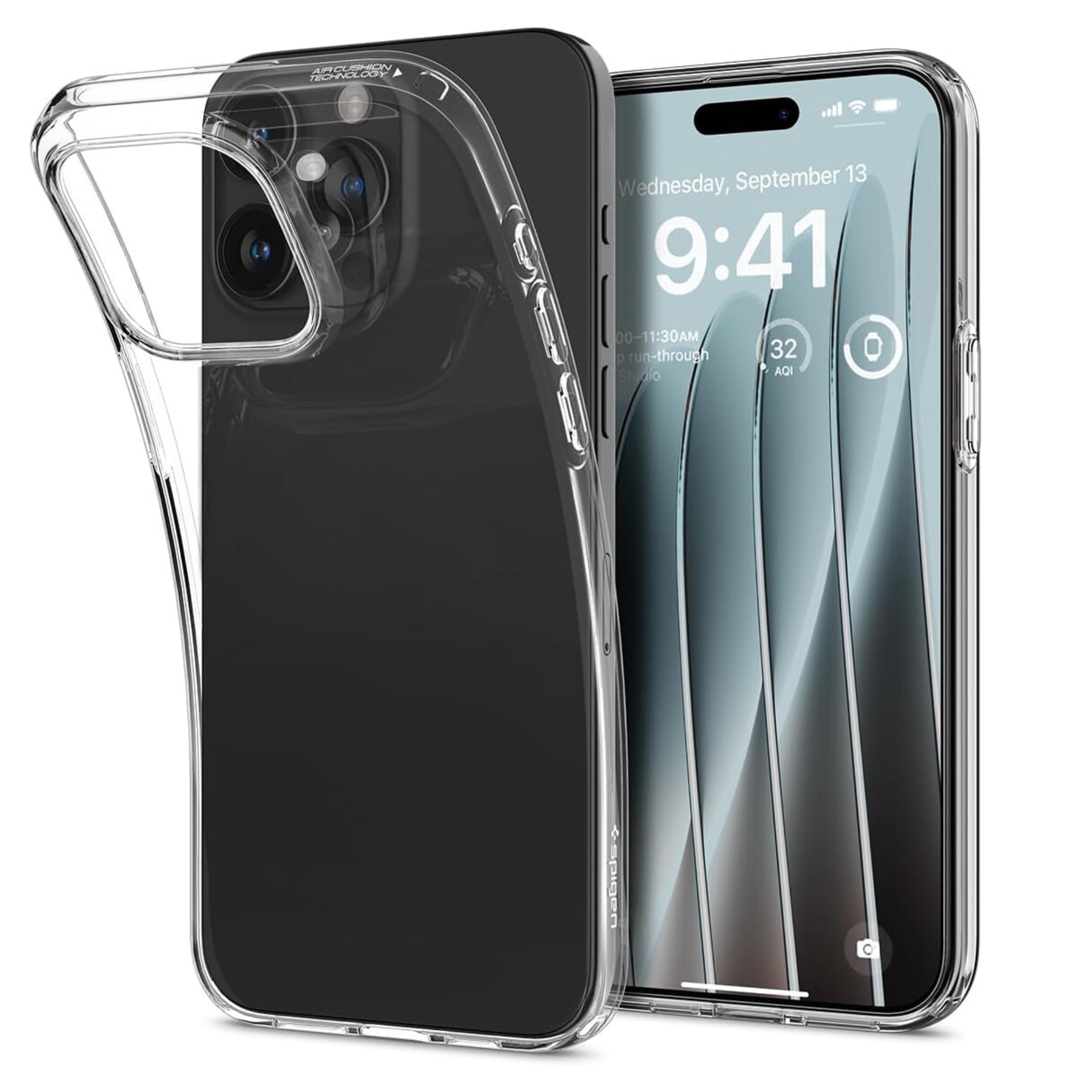 Ốp Lưng Spigen Dành Cho iPhone 15 Pro Max / iPhone 15 Pro / iPhone 15 Plus / iPhone 15, SPIGEN LIQUID CRYSTAL CLEAR - HÀNG CHÍNH HÃNG