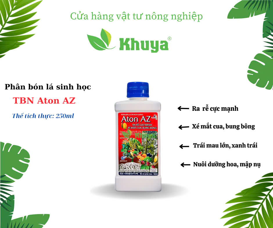 Phân bón lá trung vi lượng Aton Az 250ml Ra rễ cực mạnh