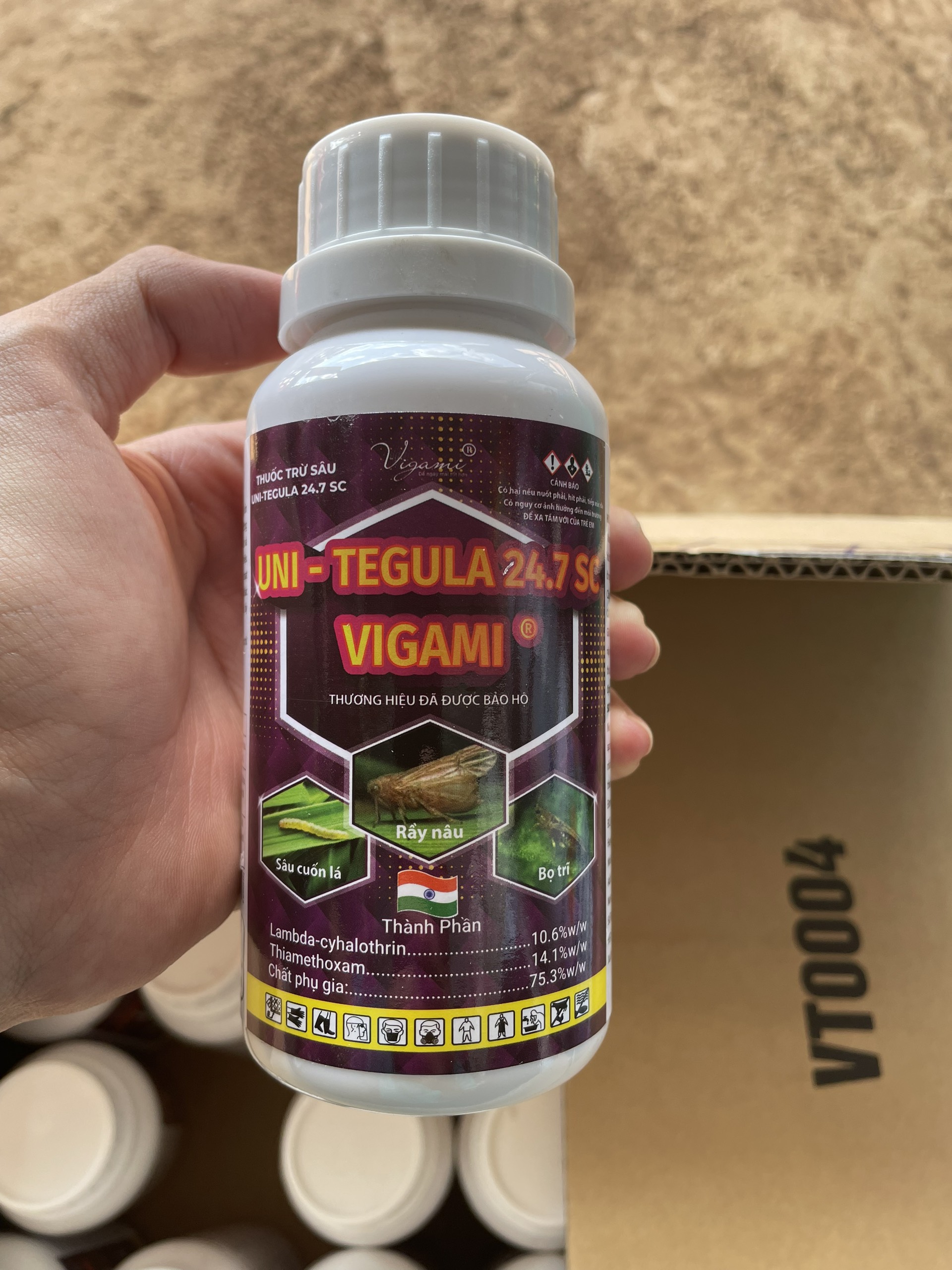 Thuốc trừ sâu VIGAMI UNI-TEGULA 24.7SC 200ml phòng trừ rầy nâu, sâu cuốn lá, bọ trĩ