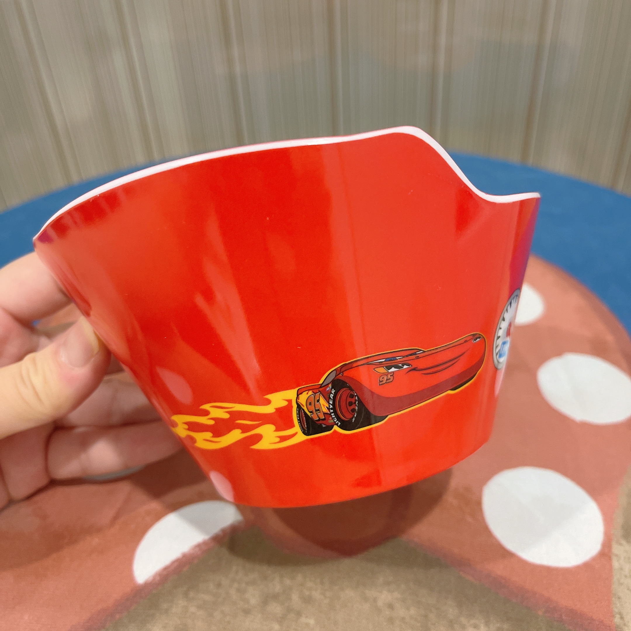 Chén ăn tô nhựa melamine hình xe đua Car Mcqueen Disney nổi 3D cho trẻ em bé trai - CHENCAR