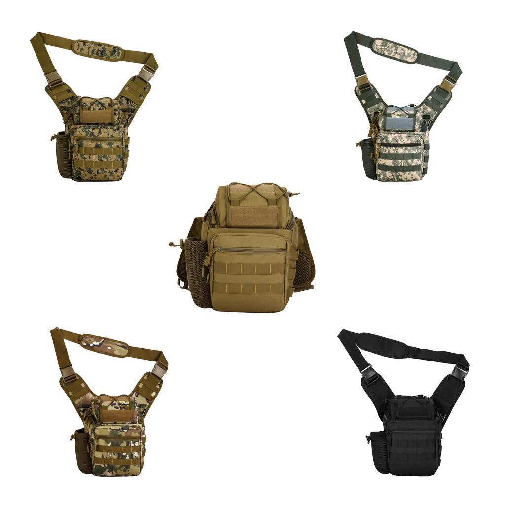 MOLLE Hiking Daypack Shoulder Pack Bag Laptop Backpack Crossbody Bag for Hunting Camping Trekking Outdoor Sports