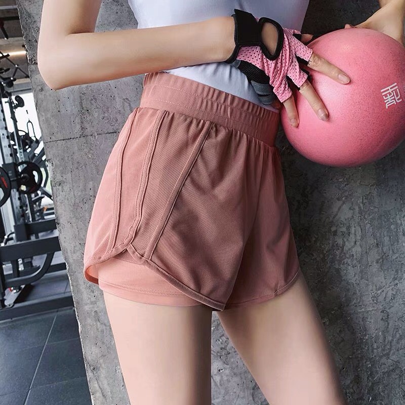 Quần tập gym nữ, Quần đùi thể thao 2 lớp cho Nữ, đồ tập gym, aerobic, thể dục