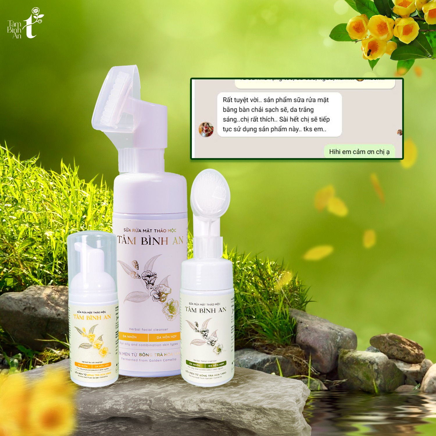 Sữa rửa mặt thảo mộc ( da thường, da khô, da nhạy cảm) - 150ml