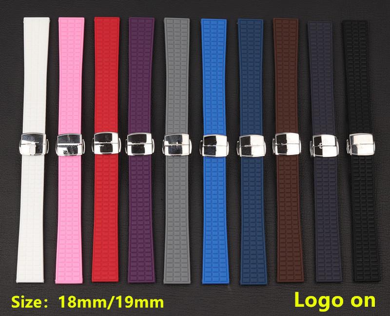 Chất Lượng 18Mm 19Mm Dây Cao Su Dây Đeo Đồng Hồ Silicone Cho Patek Dây Đeo Cho Philippe Dây Nữ Aquanaut 5067A 491PTK