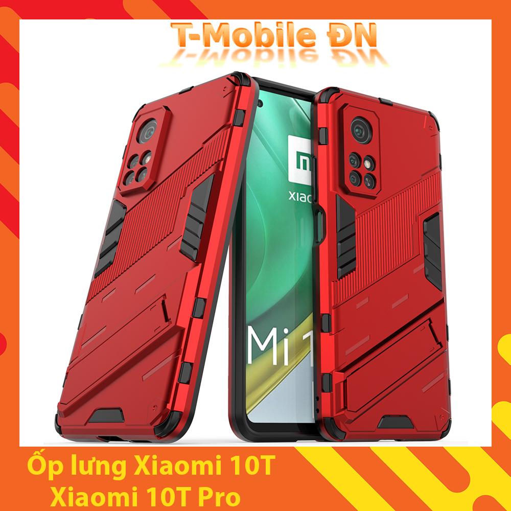 Ốp lưng cho Xiaomi Mi 10T Pro, Ốp chống sốc Iron Man PUNK cao cấp kèm giá đỡ cho Mi 10T Pro