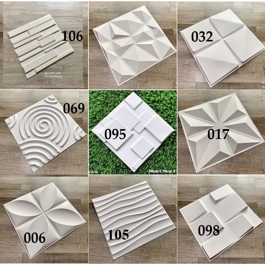 TẤM ỐP  TƯỜNG PVC/ KT 50X50CM