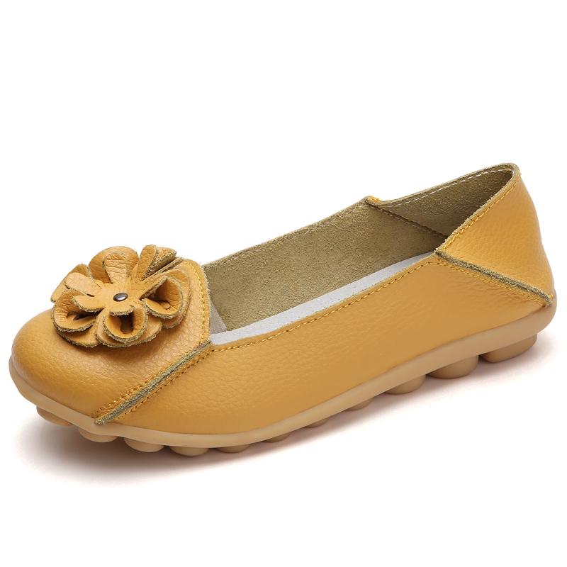 2020 Fashion women outdoor soft leather flat shoes casual sneakers