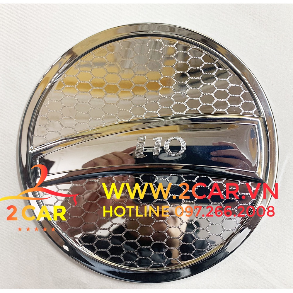 Ốp Nắp Bình Xăng Xe Hyundai i10 Hatback đời 2014-2020 mạ crom cao cấp
