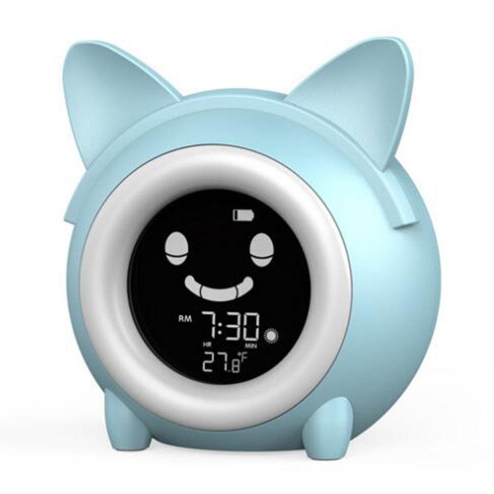 Kids Child Alarm Clock Sleep Training Clock Colorful Night Light Digital Wake Up Clock With Temperature Timer For Bedroom