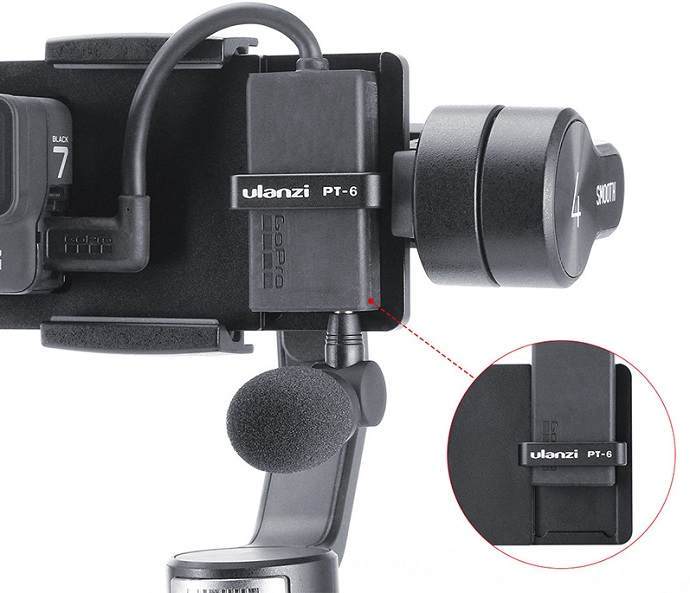 Ngàm Ulanzi PT-6 gắn GoPro lên gimbal hàng chính hãng