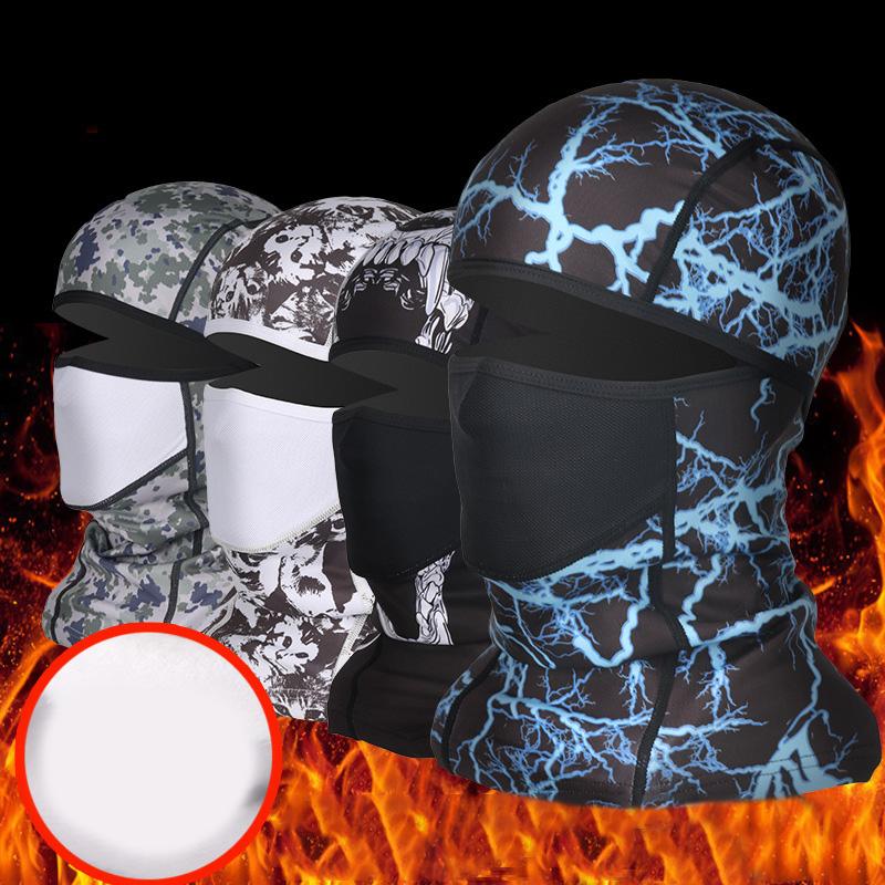 Motorcycle Full Face Mask Balaclava Print Camouflage Motorcycle Riding Mask Windproof Waterproof Headgear