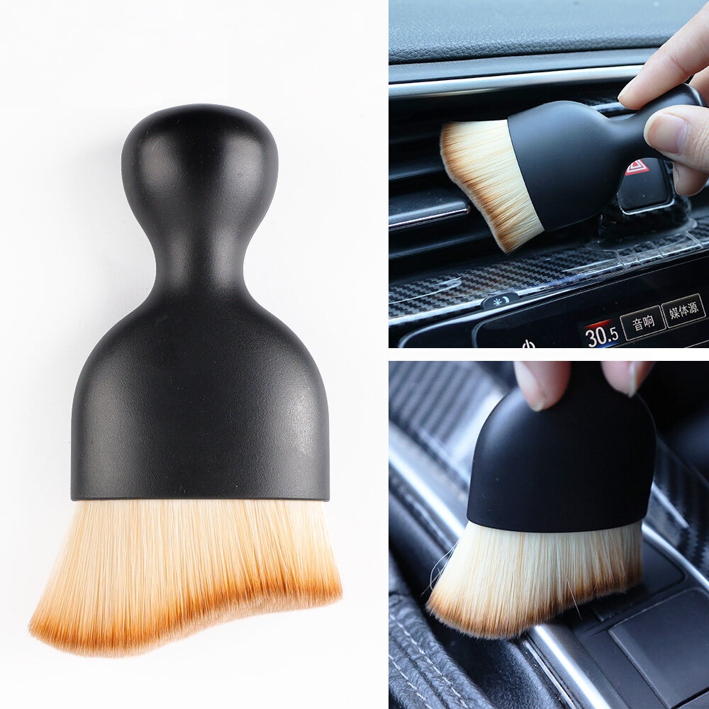 Bàn Chải Quét Bụi Nội Thất Ô Tô Làm Sạch Chi Tiết Điều Hòa, Bảng Điều Khiển, Cần Số, Khe Kín, Ghế