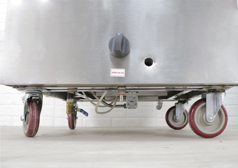 Tủ Nấu Cơm 60 Kg Gạo/ Mẻ Bằng Gas 12 Khay Inox 304 NEWSUN - Hàng Chính Hãng