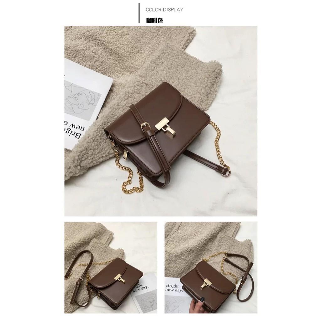 TÚI ĐEO CHÉO MINI ULZZANG T70 THỜI TRANG NỮ DÂY ĐEO CHÉO DẠNG XÍCH PHỤ KIỆN THỜI TRANG