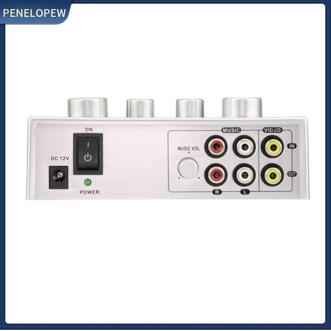 Máy Trộn Âm Thanh Karaoke Kỹ Thuật Số Mini Hai Đầu Vào Cho Gia Đình KTV