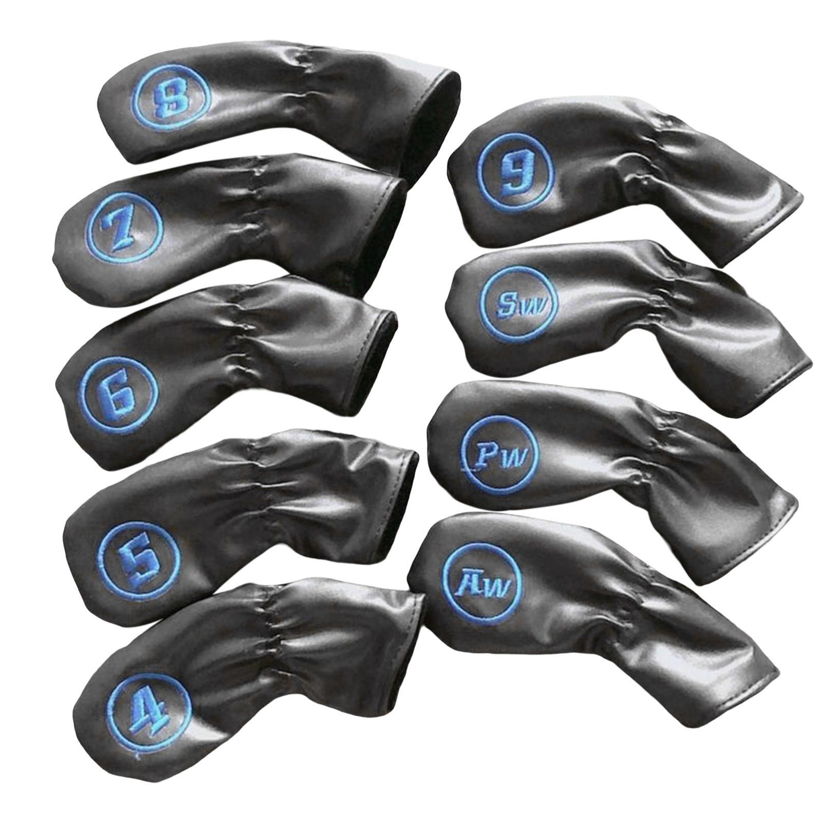 9 Pieces Golf Club Putter Cover Waterproof Universal Protective Headcover