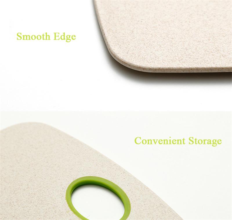 2 Cái/bộ Thớt Chống Trơn Trượt Khối Cắt Bộ Thân Thiện Với Môi Trường Rơm Lúa Mì Bếp Thịt Trái Cây Thực Phẩm Dụng Cụ Gọt Rau Củ