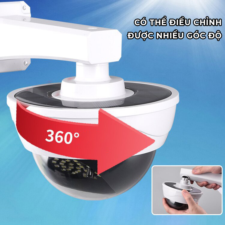 Đèn năng lượng mặt trời - Đèn Tường Giả Camera hình cầu, dễ sử dụng- K1532