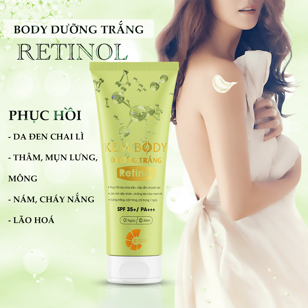 Chăm Sóc Da - C SKIN.02 - COMBO10 - BODY LOTION RETINOL - Dưỡng Trắng Cấp Ẩm Chuyên Sâu