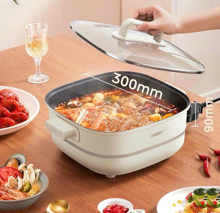 Nồi lẩu điện Midea Đa Năng  HGE3030-MJ03 Hàng chính hãng