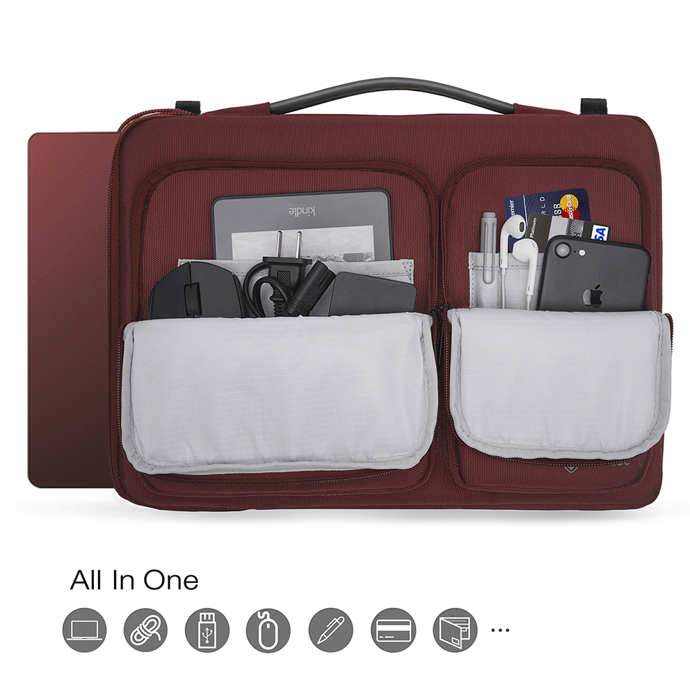 Túi đeo Tomtoc USA Versatile 360 Shoulder Bags cho Macbook Pro 15 - Màu đỏ, Hàng chính hãng