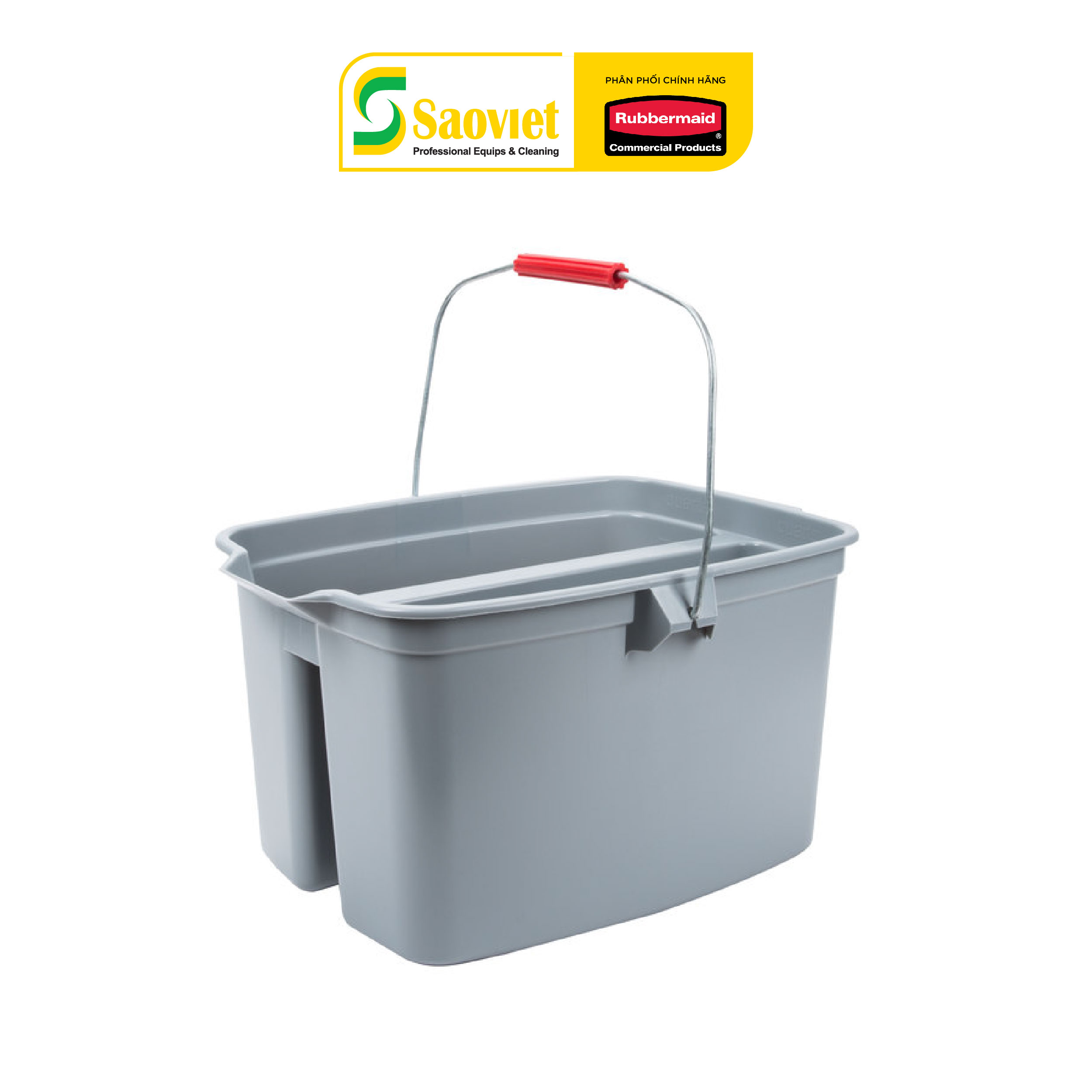 Thùng Nhựa Đựng Đồ 2 Ngăn Rubbermaid - SKU: FG262888GRAY | SAOVIETCO
