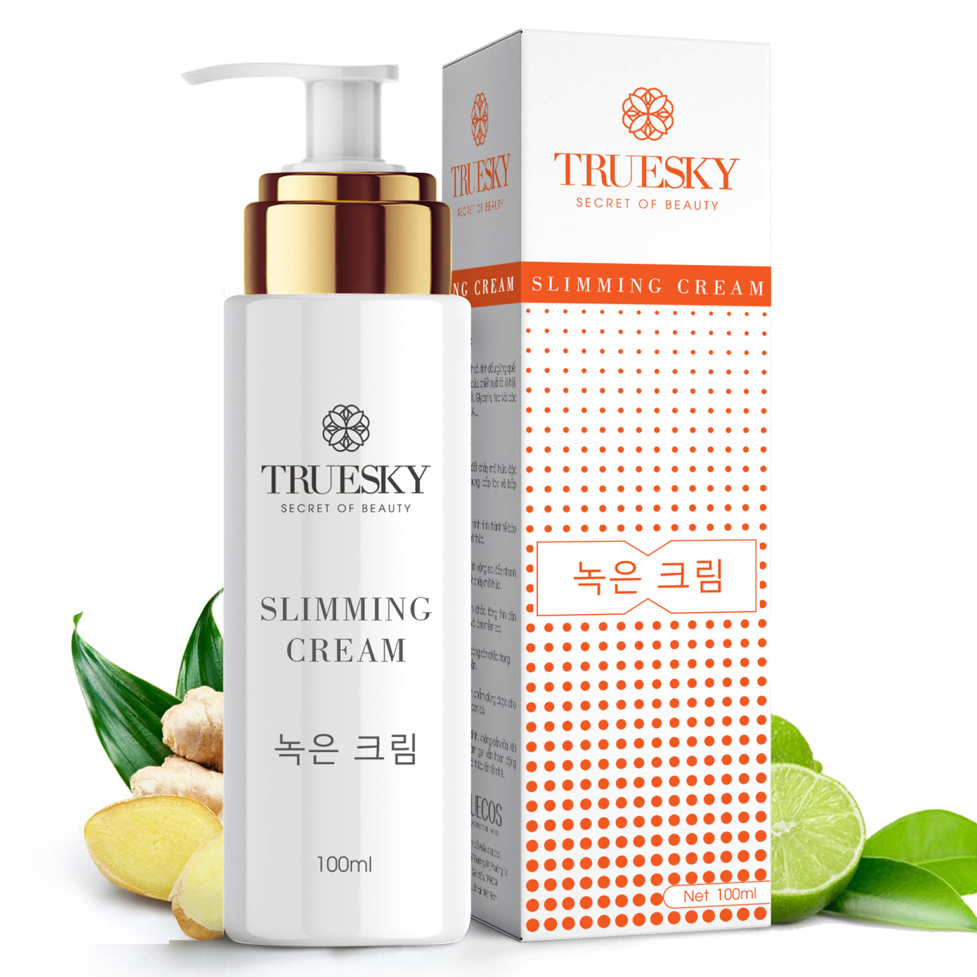 Kem tan mỡ bụng Truesky S Body Cream chiết xuất quế gừng an toàn và hiệu quả 100g