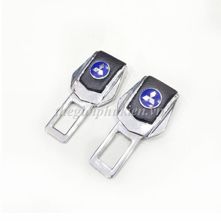 Combo 2 Chốt Khóa Dây An Toàn 4S dành cho Ô tô, Xe hơi – Logo Mitsubishi