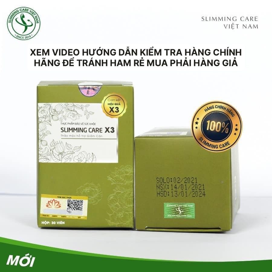 Thực phẩm bảo vệ sức khỏe Thảo mộc Slimming Care có tem check hàng công ty