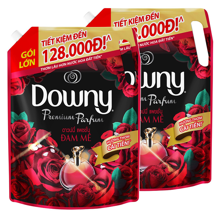 Nước xả vải Downy Đam mê 2.3L Combo 2 túi
