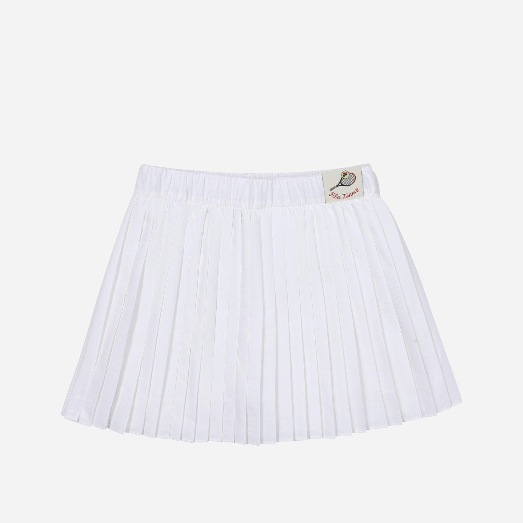 Chân váy thời trang bé gái Fila Tennis Line Pleats - FK2SKF1201F-OWH
