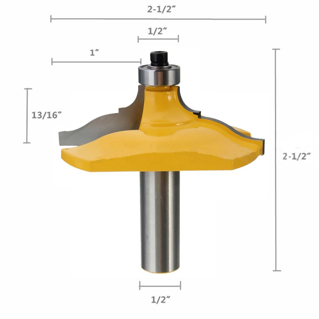 1/2'' Shank Roman Ogee Edging Router Bit Woodworking Cutting Tool