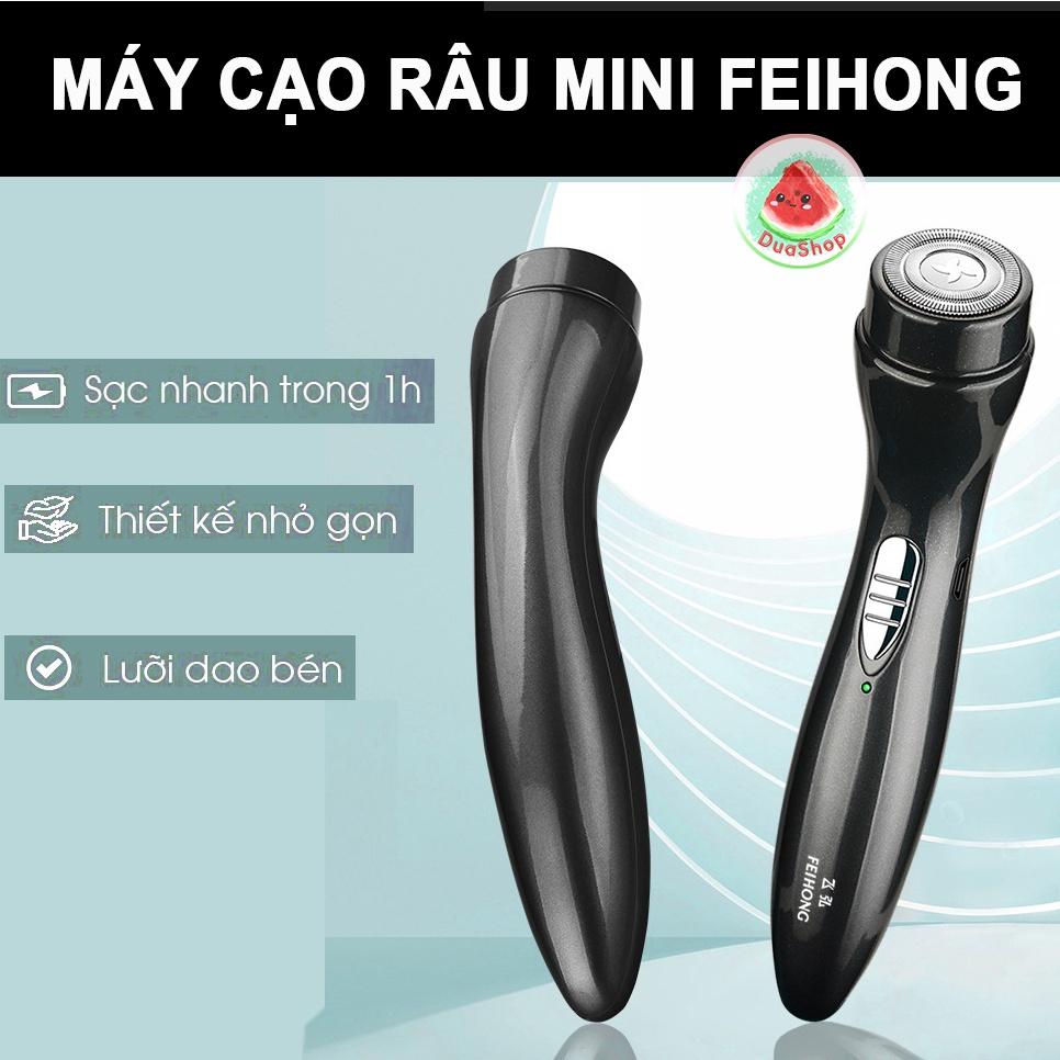 Máy Cạo Râu Mini Bỏ Túi Feihong - Cạo Lông Unisex Đa Năng Pin Sạc USBDuashop