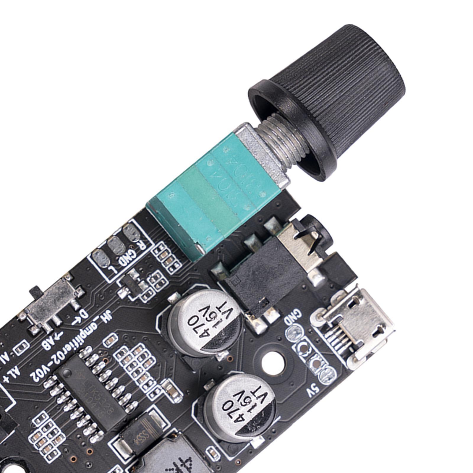 Digital Audio Amplifier Board with 3.5mm Audio Cable Mini Audio Amplify Board for DIY Sound System